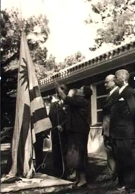 Acto de inauguración de la Escuela Nº 146 «Juan Antonio Lavalleja» donada por José Roger Balet en Atlántida, Uruguay