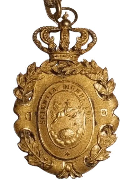Click to enlarge historical photograph Medal of the Royal Hispano-American Academy of Sciences and Arts of Cádiz (1930)