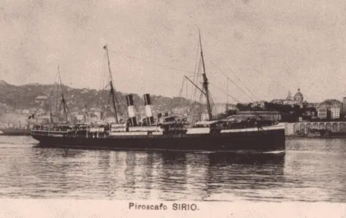 Click to enlarge historical photograph Historical steamship El Sirio