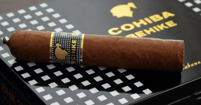 Click to enlarge historical photograph Box of Cuban Cohiba cigars