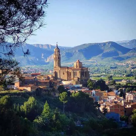 Click to enlarge historical photograph Church of Almenar in Lleida, Catalonia